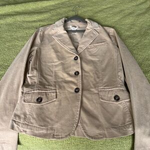 Talbots Tan Corduroy Blazer, size 8